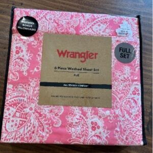 Wrangler Pink Bandana Bedding Set